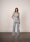 Blusa Stripes Petróleo