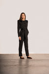 Stripe Jumpsuit Black