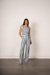 Stripes Pant Petróleo