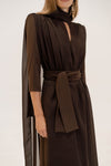 Gauze Dress Brown