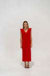 Gauze Dress Red