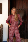 Pantalón Rombo Burdeos