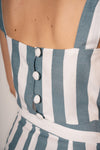 Stripes Top Petróleo