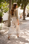Camisa Eugenia Flor Oliva