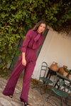 Pantalón Raya Burdeos