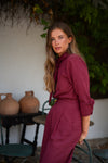 Camisa Eugenia Raya Burdeos