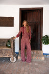 Pantalón Rombo Burdeos